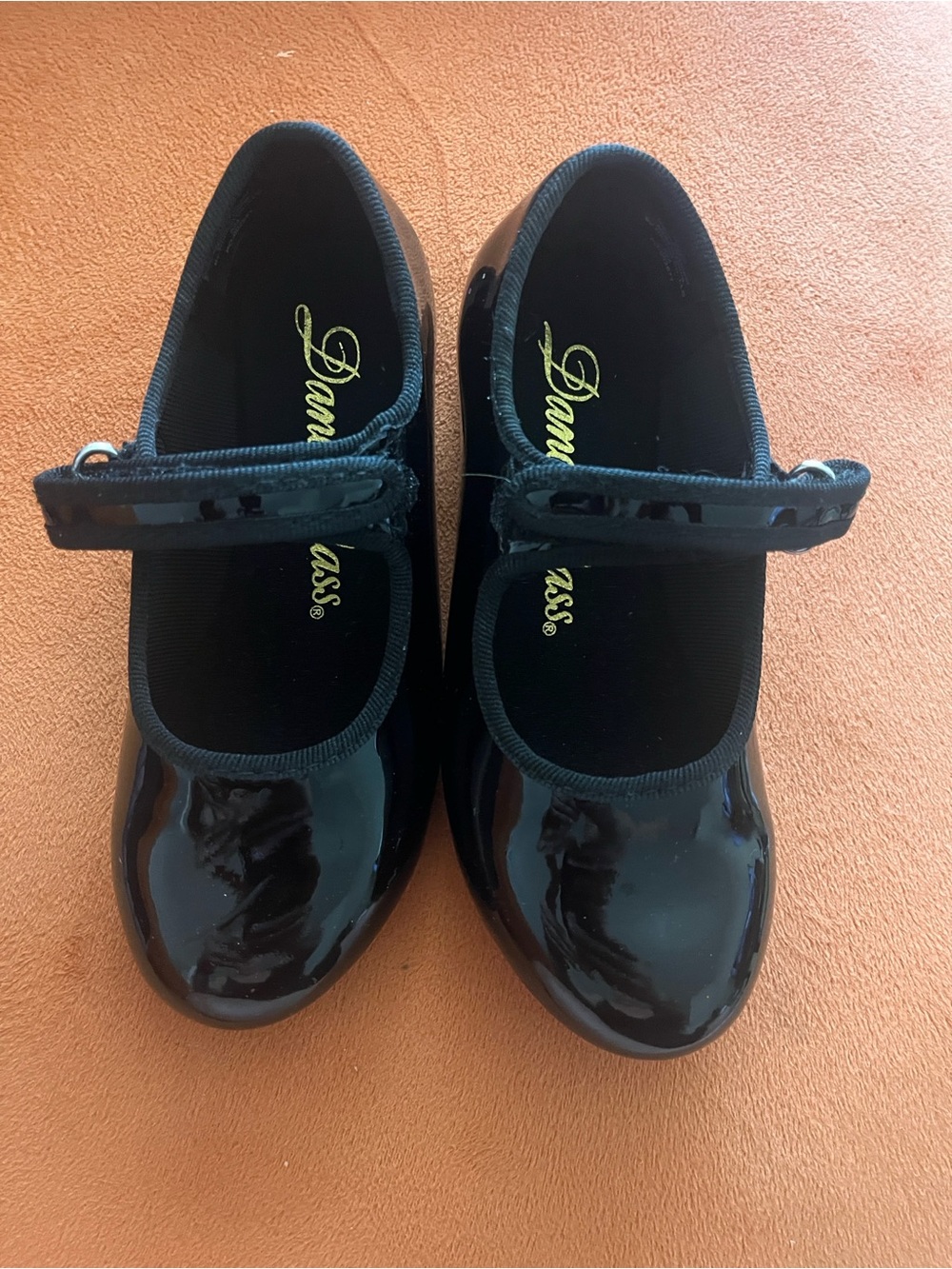 Dance Class Black Patent Mary Jane Tap Shoes - Child - Picture 3 of 7